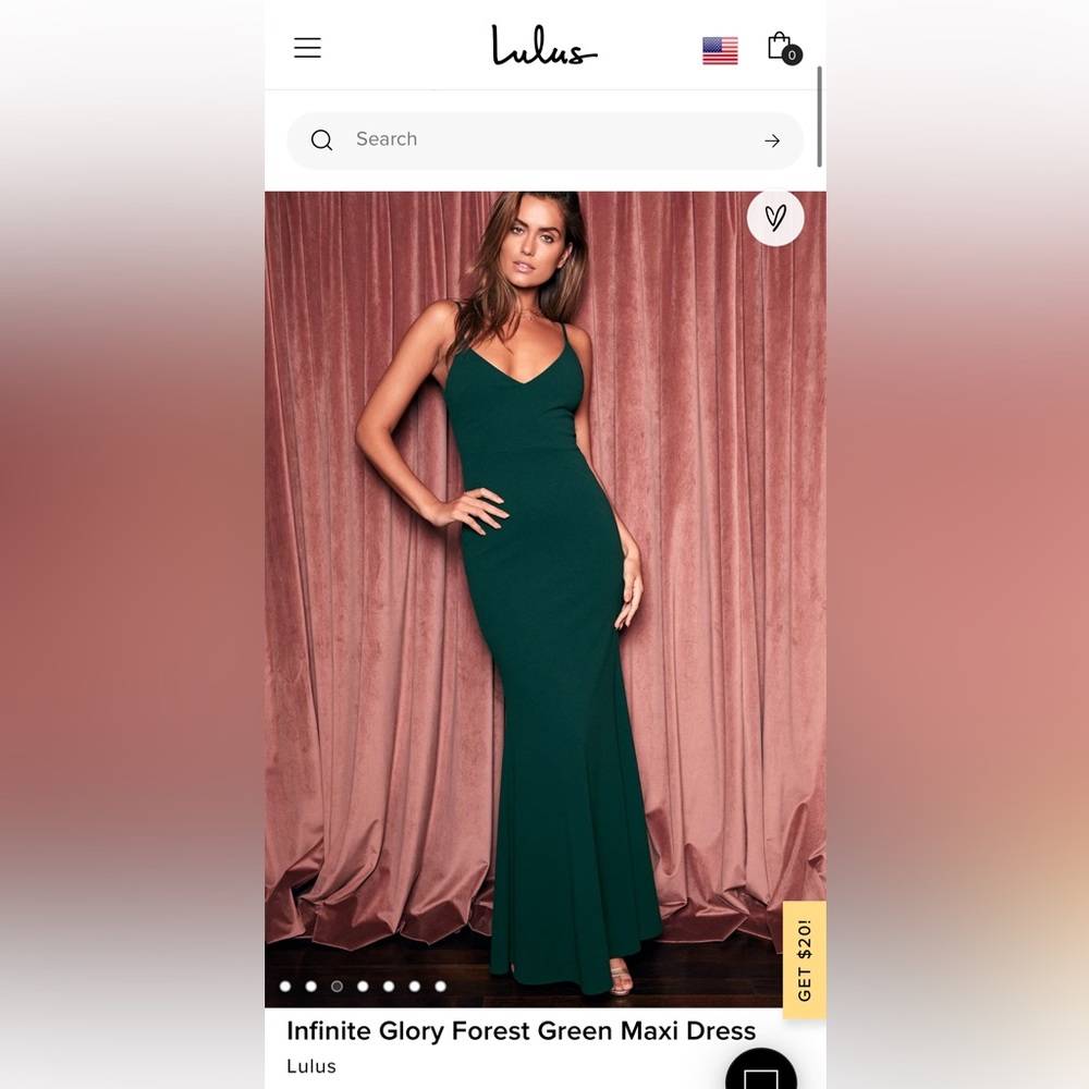 Forest Green Lulu’s Maxi Dress (Infinite Glory)
